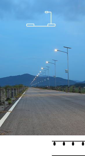 Single-sided Lighting Road Layout Plan